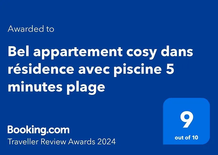 Bel Appartement Cosy Dans Residence Avec Piscine 5 Minutes Plage